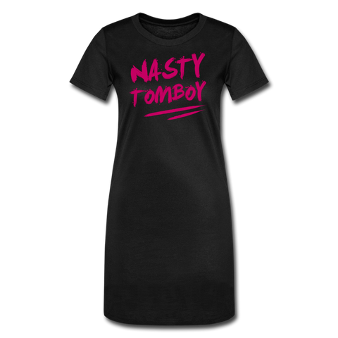 Nasty Tomboy T-Shirt Dress - black